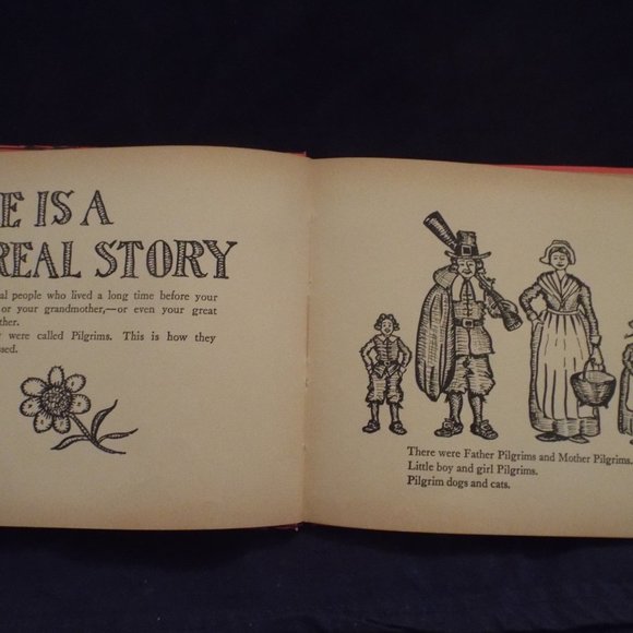 Vintage 1959 The Pilgrims' Party H/C Book by Sadyebeth & Anson Lowitz - Picture 3 of 4